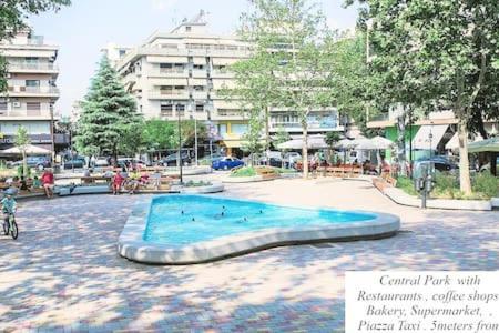 Center 7Min 95Sqm 2Bdr 2Ndfloor 2Ac Optical Fiber 2 Smarttv Marble Wc Moschitos Nets Netflix Thessaloniki
